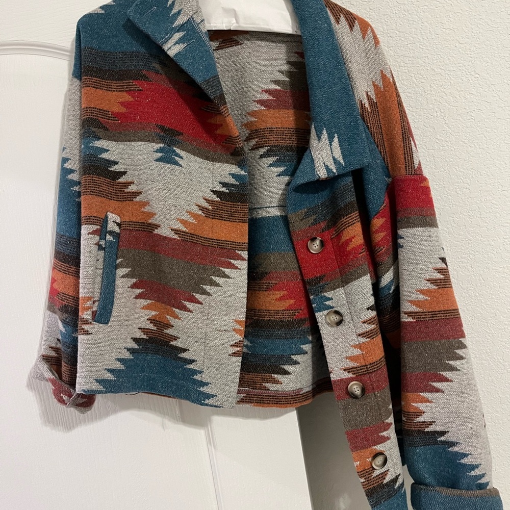 Southwestern Patterned Jacket - Picture 2 of 5